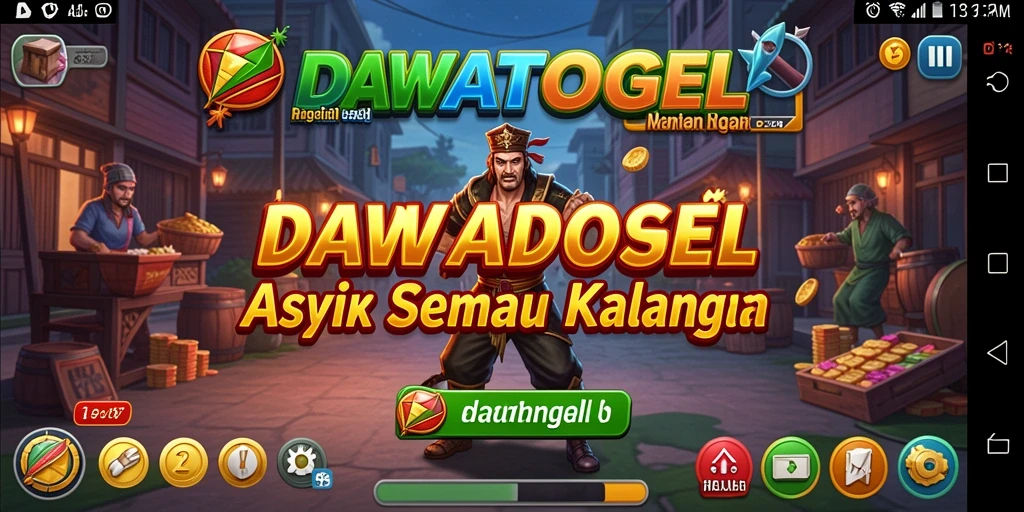 Tangkapan layar gameplay DAWATOGEL yang penuh warna dan menarik.