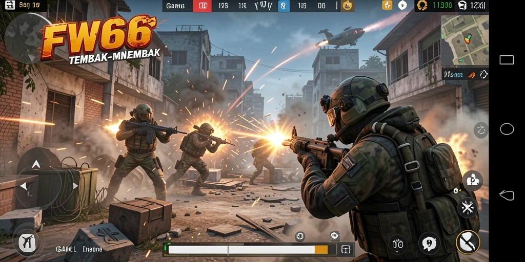 Tampilan gameplay FW66 yang intens dan mendebarkan.