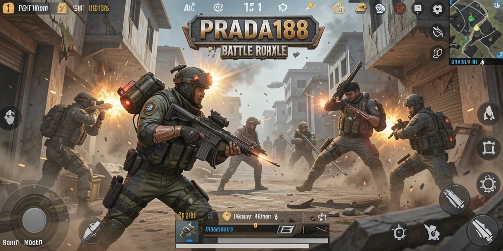 Gameplay Battle Royale yang mendebarkan dan seru di PRADA188.