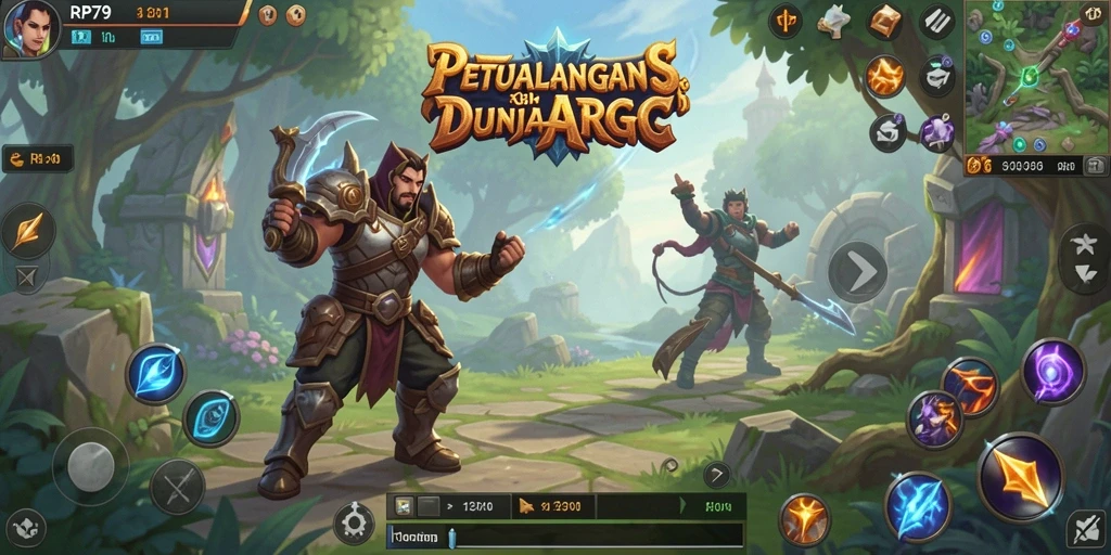 Gameplay RP79 yang penuh aksi dan petualangan.
